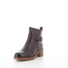Bottines marron en cuir